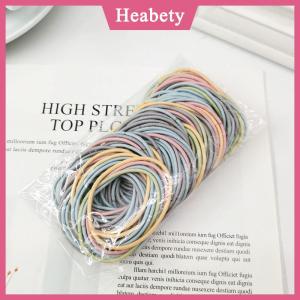 Heabety 100pcs phụ nữ Cô Gái Tóc ban nhạc cao su tóc Tie dây thừng đàn hồi hairband ponytail chủ sở hữu headbands scrunchies