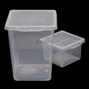 [COD] yixiayun Plastic Insect Spider Habitat Feeding Box Case Container Tank Transport Case Toy