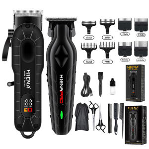 HIENA HYN-223 HYN-023 Original Rechargeable Hair Trimmer for Men Professional LCD Monitor Barber Electric Hair Clipper