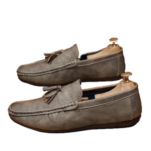 Size 39-44 Mens Fashion Bean Shoes Tassel  Slip-ons Loafers Casual Soft Soled Leather Shoes
