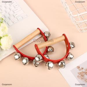 [COD] Cozyroom Handbell Hand Bells With 5pcs 7pcs Jingle Bells Wood Handle Musical Instrument Bell Toy Gift For School Music Class Home Daycare