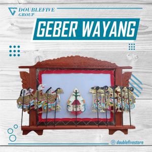 Miniatur Pagelaran Wayang Kulit Halus - 1 Set Motif Batik