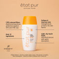 ETAT PUR Protective Mineral Fluid Facial Sunscreen SPF50+ for All Skin Types & Sensitive Skin 40ml. 