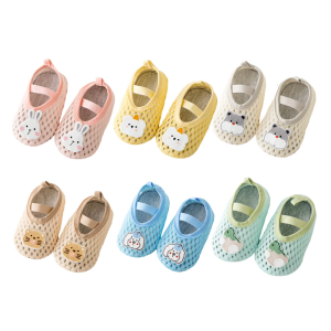 1 Pair Baby Nonslip Socks Soft Bottom Toddler Shoes Learning to Walk Shoes for Infants Aged 10 Months to 3 Years