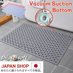 Hollow Out Massage Anti Slip Rubber Mat Non Slip Suction Bath Mat bathroom Mat Quick Dry Bathroom Accessories Waterproof Absorbent Matting Anti-Bacterial Mildew Resistant Eco-friendly Extra Long Supplies Elegant Set Kitchen Toilet Door Shower Mat