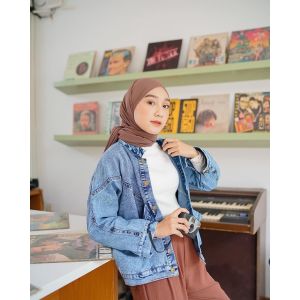 JAKET JEANS WANITA KOREA TERBARU