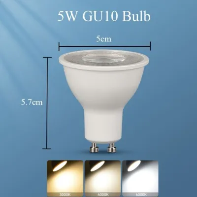 CANMEIJIA Replaceable Bulb Gu10 Track Light Set Tricolor Led Spotlight Aluminum Track Rail Lamp Ceiling Light for Shop Store Display Indoor Lighting