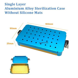 Aluminium Sterilization Case For Opthalmic Dental Instrument Tools Disinfection Tray