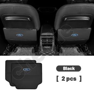 high quality For ford territory 2025 2024 2023 2022 2021 2020 2019 Car Seat Back Anti Kick Pad Leather Waterproof Car Seat Back Protector Cover With Storage Bag Interior accessories