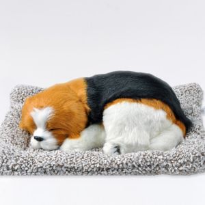 Đồ chơi mô phỏng chó ngủ than hoạt tính trang trí bàn làm việc ô tô