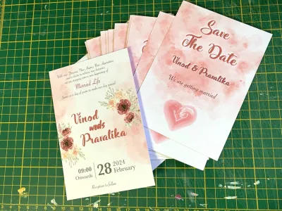 Custom Cards Printing service Invitations Wedding greeting cards events birthday party