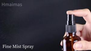 Small Amber Glass Spray Bottles For Essential Oils 2oz Empty Fine MistSpray Bottles Set of 18