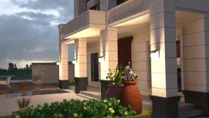 SXH  New Solar Wall Lamp Outdoor Waterproof Courtyard Landscape Villa Garden Decorative Globe Ball Decorative Light