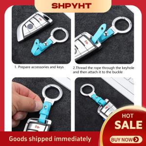 SHPYHT Cá Nhân Chống Mất Chìa Khóa Mặt Dây Chuyền Da Keychain Chìa Khóa Xe Chủ Xách Tay Carabiner Vành Đai Thắt Lưng Khóa Bền Vòng Chìa Khóa Cho Nam Giới
