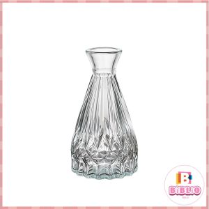 Vintage Glass Vase Mini Transparent Hydroponic Flower Vase Desktop Home Decor Glass Prop 1Pc