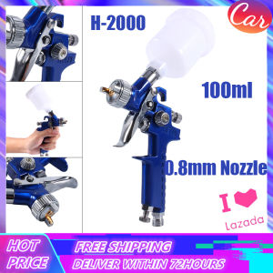 【New Arrivals】100ML Paint Spray Guns Paint Sprayer 0.8mm Airbrush Spray Guns Portable Air Spray Guns Professional Feed Sprayer Paint Sprayer Airbrush Stainless Steel Nozzle Auto Cars Painting For Spot Repair Tool