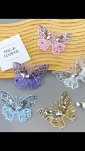 Bắt mắt bướm vải tuyn miếng đính trang trí cho buổi tối váy quần áo DRESS decors các bản vá lỗi may trên Supplies