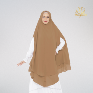 Khimar Syari Natasya Nonpad Lobang Tangan Ceruty Babydoll Naylatu