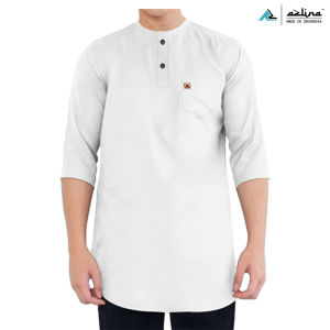 Baju koko dewasa bahan kaos cotton combed 24s premium high quality lengan 3/4 brand AZLINA