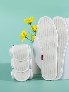 [Free Shipping] Feisu Cotton-Linen Insoles for Summer Sweat-Absorbing Odor-Resistant Breathable Deodorizing Handmade for Sweaty Feet Leather Shoes Sneakers Spring