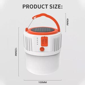 HS-V65 Solar Emergency Charging Lamp with battery indication light and remote control