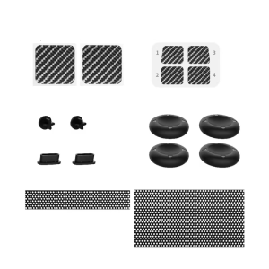 Game Console Dust Plug for Steam Deck Headsets Interface Silicone Anti Dust Cover with Thumbstick Cap Dust Net Stickers