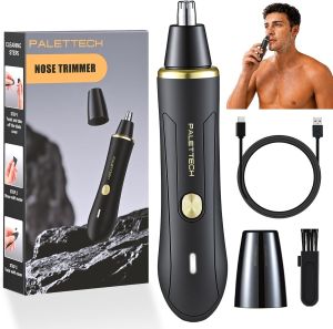 Nose Hair Trimmer for Men Ear and Nose Trimmer for Men USB-C Rechargeable 6500 RPM Painless 40 Days Use Nose Hair Trimmer for Women Dual-Edge Blades Low Noise Gift for Men & Women