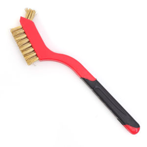 แปรงขัดชุดกำจัดสนิมทองเหลืองบรัชสเตนเลสสำหรับรถยนต์ลวดโลหะขัดทำความสะอาดอุปกรณ์ทำความสะอาดรถยนต์