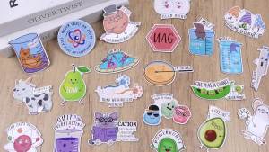 25 Pcs Funny Fridge Magnets Punny Chemistry Fridge Reusable Natural Sciences Magnets Funny Biology Refrigerator for Work Home Car Locker Cabinet Gifts Decoration