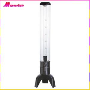 【NEW】 3L Beer Dispenser Tabletop Liquor Dispenser with Spigot & Ice Tube Transparent Drink Dispenser LED Light Bar Accessories