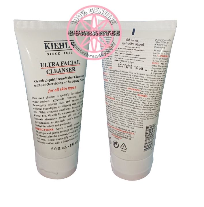 ป้ายไทย ของแท้ Exp05 25 Kiehls Ultra Facial Cleanser 150ml Th