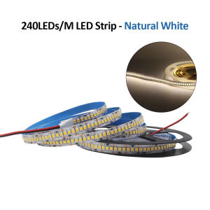 12V 24V SMD 2835 LED Strip Lights 5M 240Leds/m Warm Cool Natural White Bright Flexible Tape Lamp for Kitchen Room Decoration