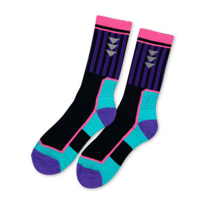 GOLDTOE WOMENS POWERSOX CREW MULTI-STRIPED TREKKING SPORTS SOCKS