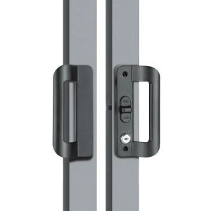 Doors Balcony Sliding Door Locks Black Handle Lock Aluminum Hardware Accessory Alloy Sliding Handle Anti-theft Door Latch locK Door Pull Locks