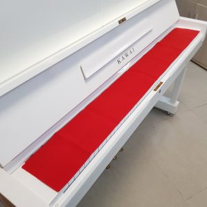 [HCM]Khăn phủ phím đàn Piano cơ của Nhật màu đỏ đậm mềm mịn 1m25 x 15cm
