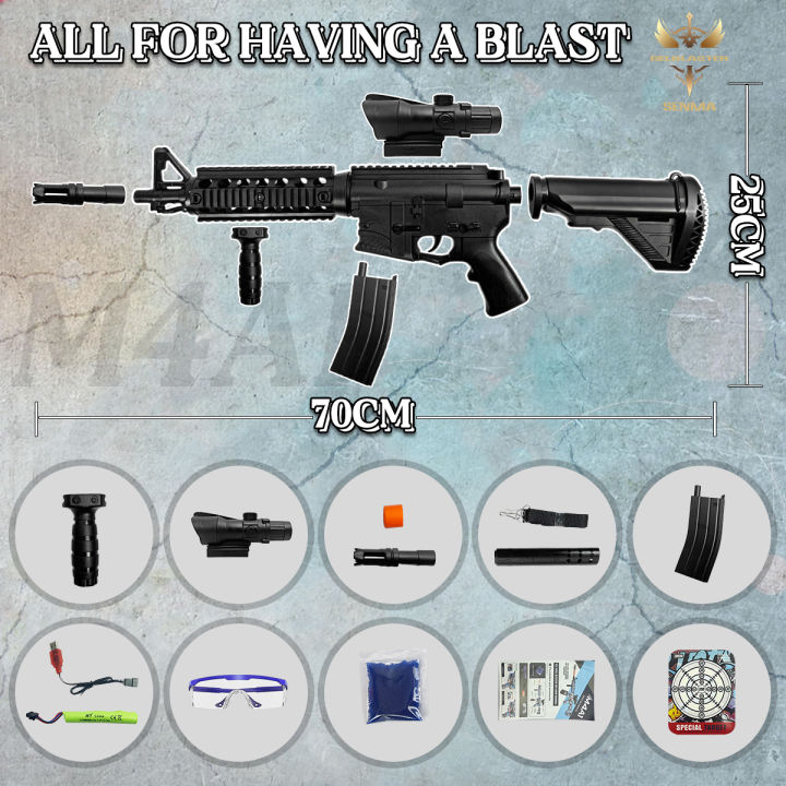 M4A1%20Gel%20Blasters%20for%208+%20Kids%20Automatic%20+Manual%20Rechargeable%20Electric%20Deluxe%20Edition%20Cool%20Fun%20Outdoor%20Team%20Game%20Toys%20-%20Image%203