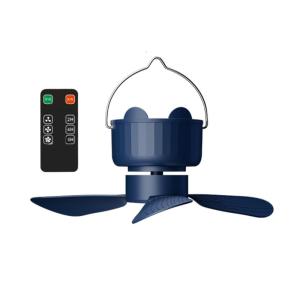 Portable USB Powered Mini Ceiling Fan With Remotes control 3Speed Adjustable For Camping Tent Bedroom Outdoor Use