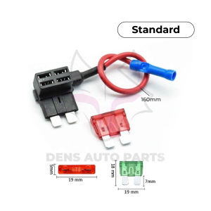 Fuse Tap Adaptor Fuse Holder Mini Micro Standard  No Modified Fuse Box Car Fuse Motorcycle Lorry Add Cable Kit