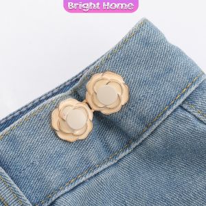 ดอกไม้ ตะขอปรับเอวกางเกง  หัวเข็มขัดปรับขนาดกางเกง ขนาดเล็กเครื่องประดับแฟชั่น 1 ชิ้น Waist buckle