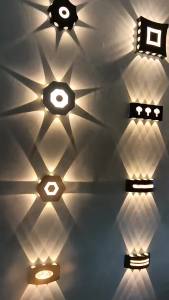 YFD led Wall Lamp Acrylic Hotel Creative Light Luxury Bedroom Bedside Lamp Modern Simple Living Room Background Wall Corridor Lamp