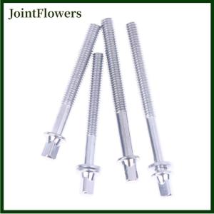 JointFlowers 12ชิ้นก้านกลองแรงดึงสลักเกลียวที่แข็งแกร่งกลองสกรู5 6มม. W วงแหวนกลองสกรูสำหรับซ่อมกลองแจ๊ส