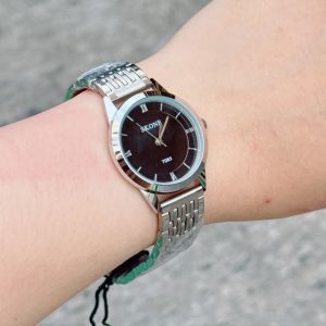 นาฬิกาข้อมือ SKONE  สายสแตนเลส ใส่สบาย หน้าปัด 24 มม