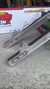 BOM X SWING ARM XRM/ WAVE/ PANTRA SILVER BX-S214 SLOTTED +2 SNAKESKIN DESIGN