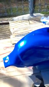 BLE1 Thailand Blue Crystal Blue Series Biru Gelap 2K Paint Aerosol Spray Cat Bancuh Motor DIY