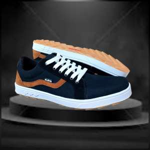 Sepatu Pria Keren Sneakers Casual Cowok Aldhis Hitam Black buat Gaya dan Kerja