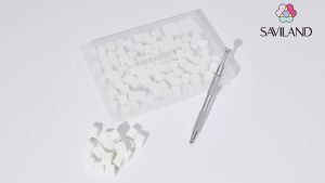 SAVILAND Nail Sponges for Ombre 100PCS with Grabbing Pen & Storage High-Density Nail Art Sponge with Ergonomic Grabbing Pen Delivers Streak-Free Seamless Aura & Ombre Nail Gradients