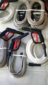 Dây máy sịt rửa xe áp lực màu xám 10-15-20M 2 đầu ren trong 22mm