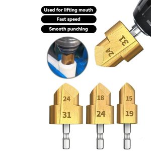 YIDIA รูเปิดรู รีมเมอร์ข้อต่อท่อน้ำ พีพีอาร์ ที่เจาะรู รีมเมอร์ท่อ ซ่อมแซมรอยรั่ว ทนทานสำหรับงานหนัก ดอกสว่านเจาะคว้านท่อ พลาสติก PPR PVC