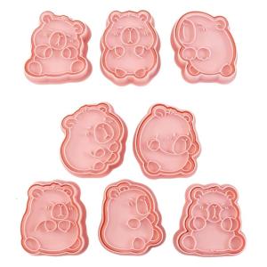 8pcs Capybara Biscuit Molds for Weddings Cookie Cutters Birthday Patries Bakewares Home Dessert Baking Accessories