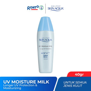 Sunscreen Skin Aqua UV Moisture Milk 40gr - SPF 50+ PA+++ tutup biru